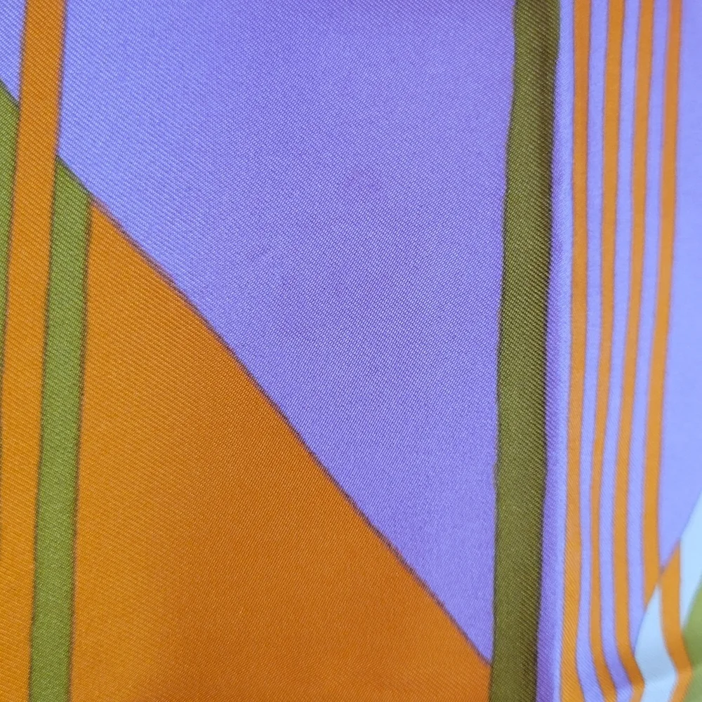 VTG DIOR Geometric Silk Twill Scarf